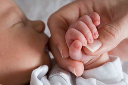 Infant Holding Finger