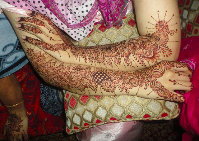 Full Arm Arabic Mehandi Design 2014