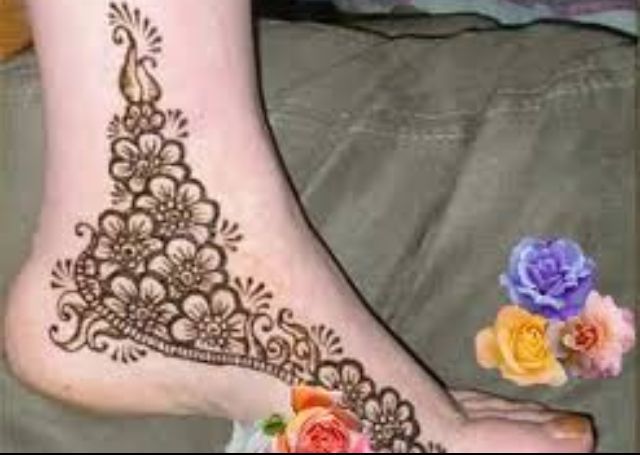 Floral design for the feet