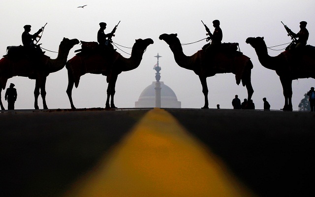 bsf_soldiers_on_camel_procession